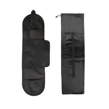 

Portable Skateboard Carry Bag Outdoor Adjustable Black Storage Shoulder Bag Dance Board Drift Board Travel Longboard Rucksack