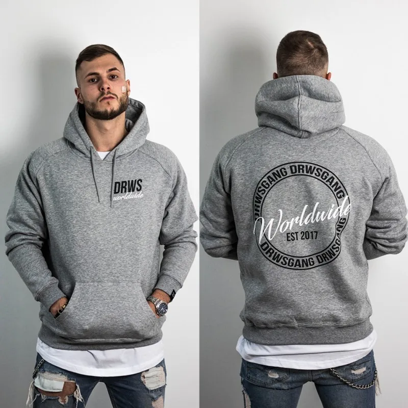 

Fitness Sweater Men's Hooded Pullover Sports Loose Casual Long Sleeve Jacket Basketball Fashion Printed Gym Tops Ropa Deportiva
