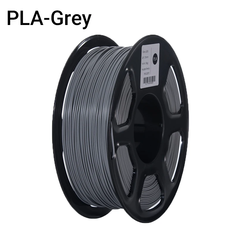 Grey TOPZEAL 3D принтер PLA Филамент 1.75мм Филамент мерная точность+/-0.02мм 1кг 343м 3D печатный материа Русский склад в Москве - Цвет: Grey