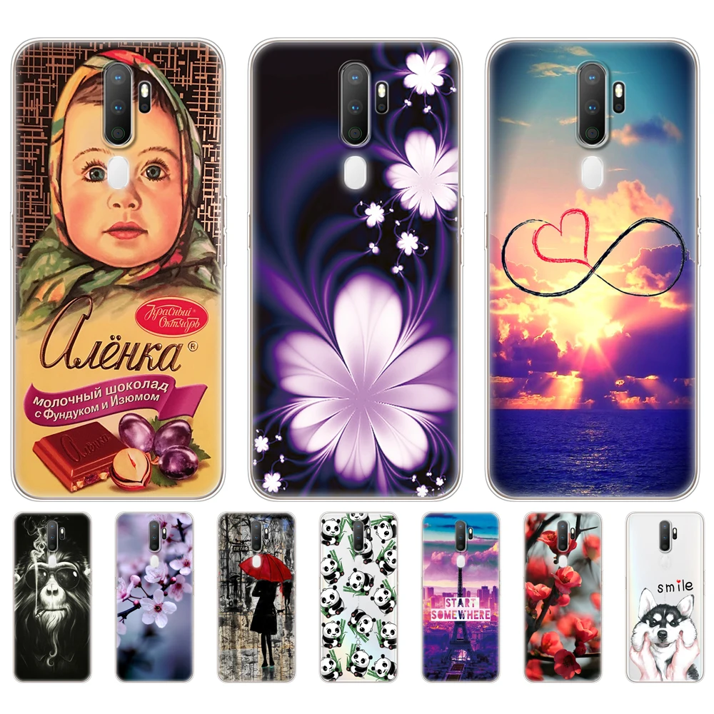Силиконовый чехол для Oppo A9 A5 2020 мягкая задняя крышка из ТПУ телефона OPPOA9 OPPOA5 A 9 5