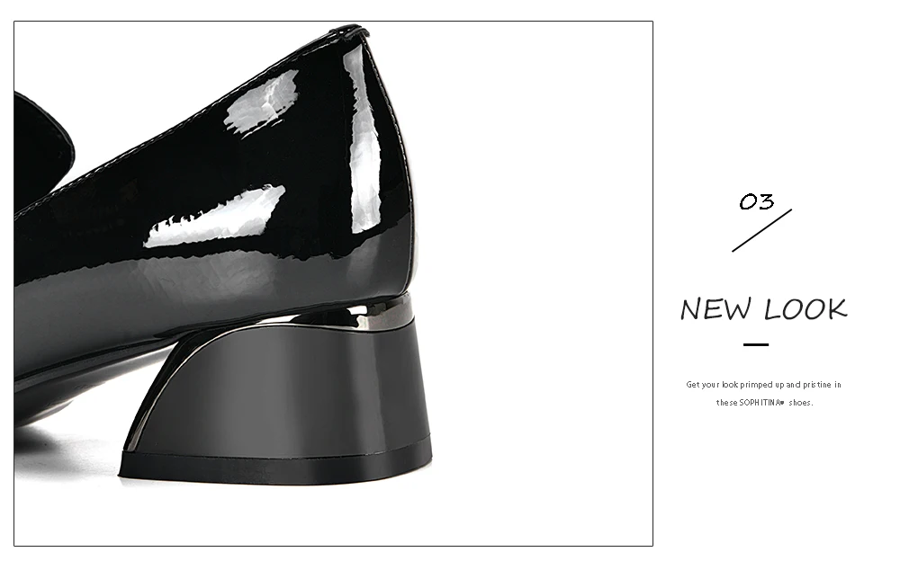 SOPHITINA/туфли-лодочки с квадратным носком из высококачественной натуральной кожи; удобная модная разноцветная обувь на квадратном каблуке; женские туфли-лодочки; SO302