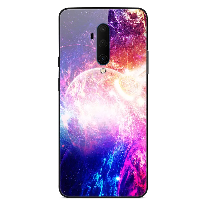 28 Для Oneplus 7 T Pro Чехол из закаленного стекла жесткий чехол для телефона для Oneplus 7TPro TPU бампер чехол s для One plus 7 T 7 T Pro - Цвет: 28
