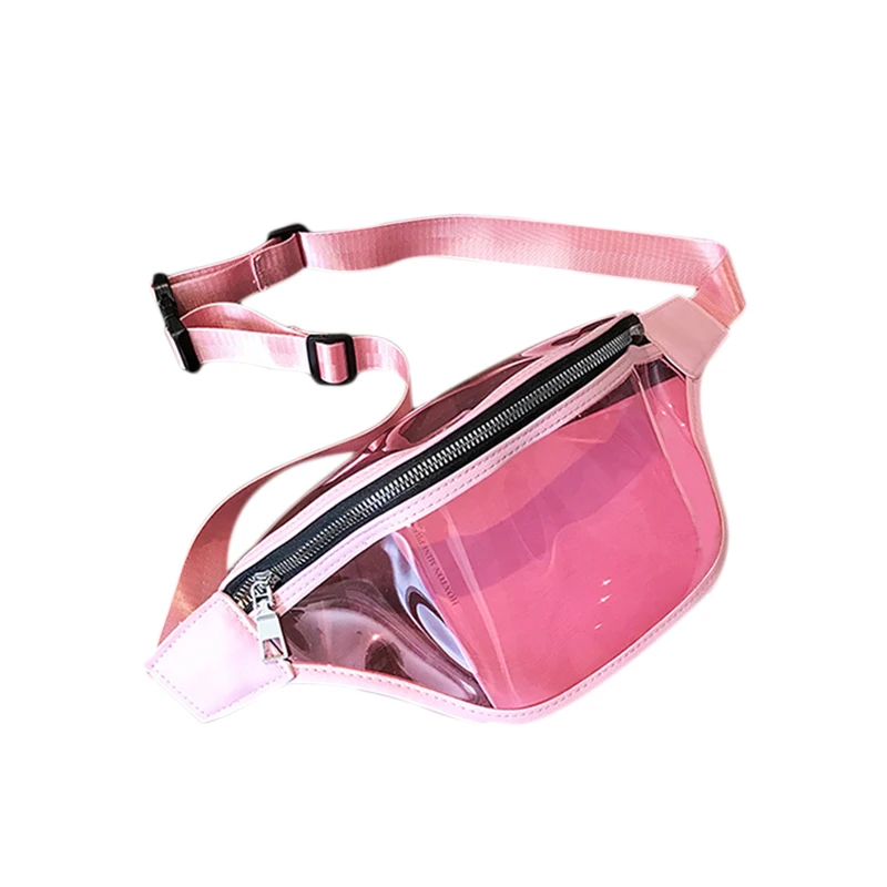 

Pocket Bag Shoulder Bag Pvc Transparent Diagonal Chest Bag Women'S Travel Bag