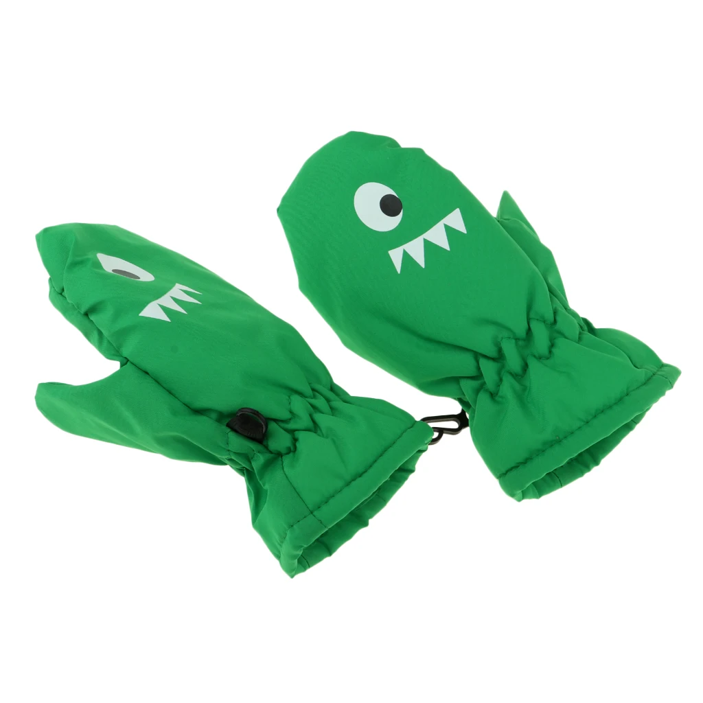 Kids Mittens Gloves Waterproof Anti-Slip Winter Snow Ski Sport Fingers Mitts Child Ski Gloves