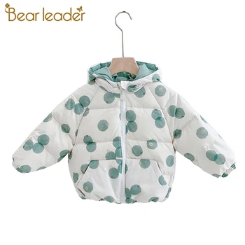 

Bear Leader Girls Boys Winter Casual Down Parkas 2-6 Years Kids New Fashion Polka Dot Outerwear Baby Hooded Outfits Pattern Coat