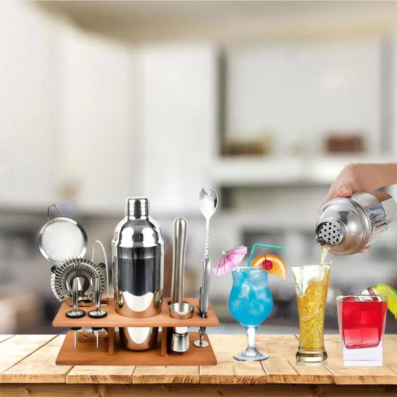 Rose Gold Cocktail Shaker Set Stainless Steel Cocktail Shaker Mixer