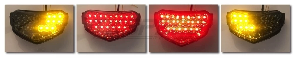 Для SUZUKI GSXR600 GSXR750 K4 2004 2005 мотоцикл светодиодный фонарь светильник сигнала поворота интегрированный мигалка задний стоп-сигнал сигнальная лампа