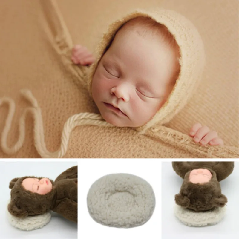 Newborn Photography Props Baby Posing Pillows Infant Shoot Accessories Mini Round Pillow Poser Auxiliary | Мать и ребенок