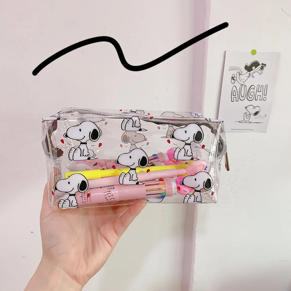 Японский Корейский стиль прозрачный водонепроницаемый макияж сумка женская Портативный ins-style мультфильм большой емкости Девушки Простой стиль