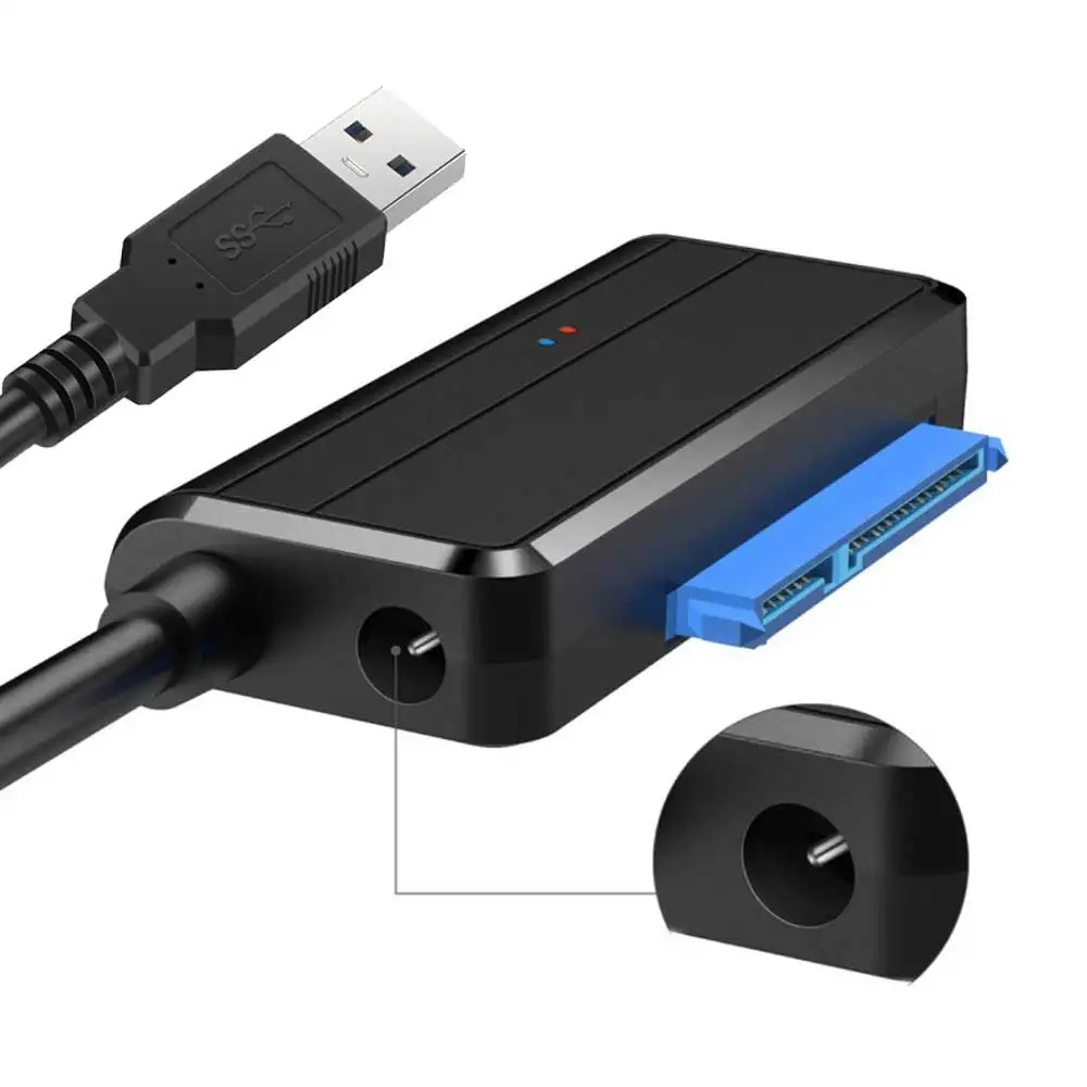 Адаптер для жесткого диска USB 3 0 к Sata 2 1 HDD SSD кабель конвертер SataIII 5 &quot3 5&quot дюйма III