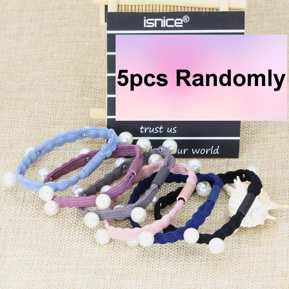 5pcs Randomly Isnice, модная, женская, для девушек, синтетические волосы, плетеная, плетеная, эластичная повязка на голову, повязка на голову, плетеная лента, аксессуары для волос, богемный стиль - Цвет: 5pcs Randomly