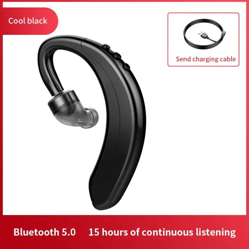 M20 Bluetooth Earphone Wireless Handfree Single Earhook Headset Talking Time with Microphone for Car Driver | Электроника