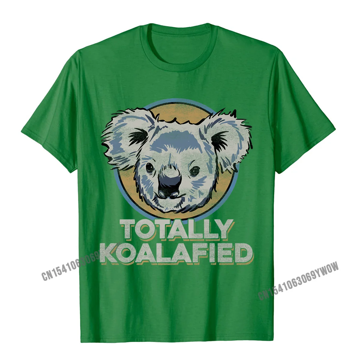 Casual Casual Tops Tees Short Sleeve for Men Cotton Fabric NEW YEAR DAY Crew Neck Tshirts Crazy T-shirts Special Totally Koalafied Shirt - Koala Bear Gifts - Punny Tshirts__1021 green