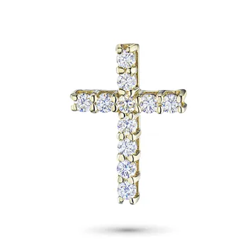 

Pendant in yellow gold with a diamond