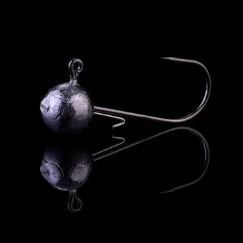 

WALK FISH 5PCS/Lot Lead Round Ball Jig Head Hook 1.7g 2.5g 3.5g 5g 7g 10g Fishing Hook Lead Jig Lure Metal Baits For Soft Worm