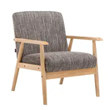 Простой японский стиль один диван стул кофе стул Отель ленивый стул твердой древесины отдыха стул