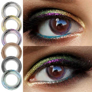 

Beautiful Pupil Colored Contacts for Dark Eyes Gray Cosplay Natural Color 3 Months Big Eyes Wholesale Non Prescription Halloween