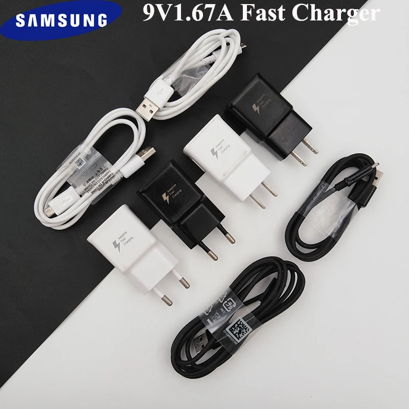 Оригинальное зарядное устройство Samsung 9 в 67 А вилка для ЕС США Великобритании