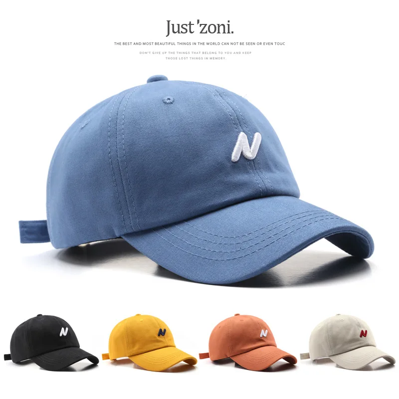 

SLECKTON Cotton Baseball Cap for Women and Men Fashion N Embroidery Summer Sun Cap Casual Snapback Hat Gorras Hip Hop Unisex