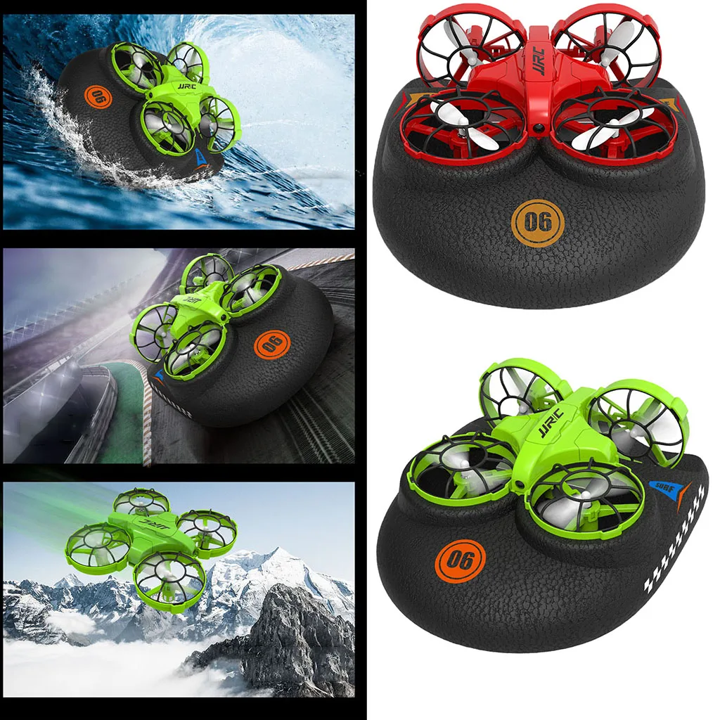 JJRC H94 2.4G 6-axis Gyro 3-in-1 RC Quadcopter RC Boat Toy w/ 4 Propeller Infrared Control RC Drone Remote Control Vehicle