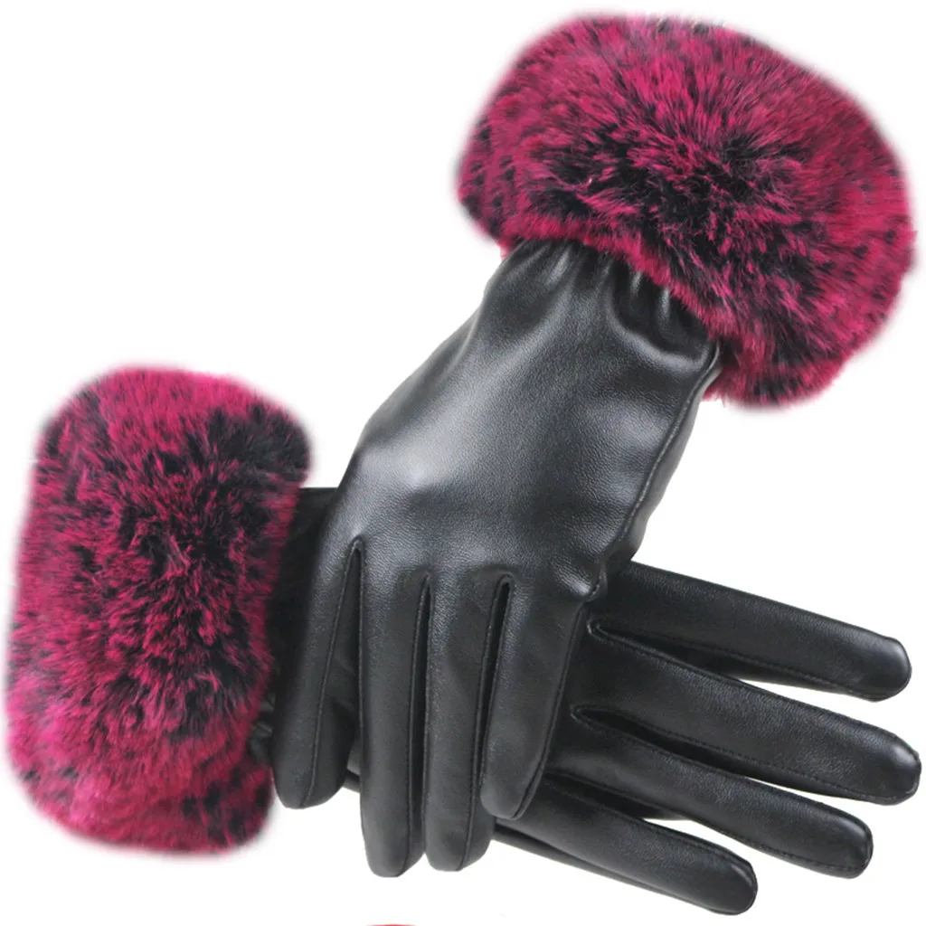 Женские зимние теплые бархатные перчатки, теплые с использованием телефона для езды на велосипеде, перчатки для бега, зимние перчатки, женские перчатки для сенсорного экрана#40