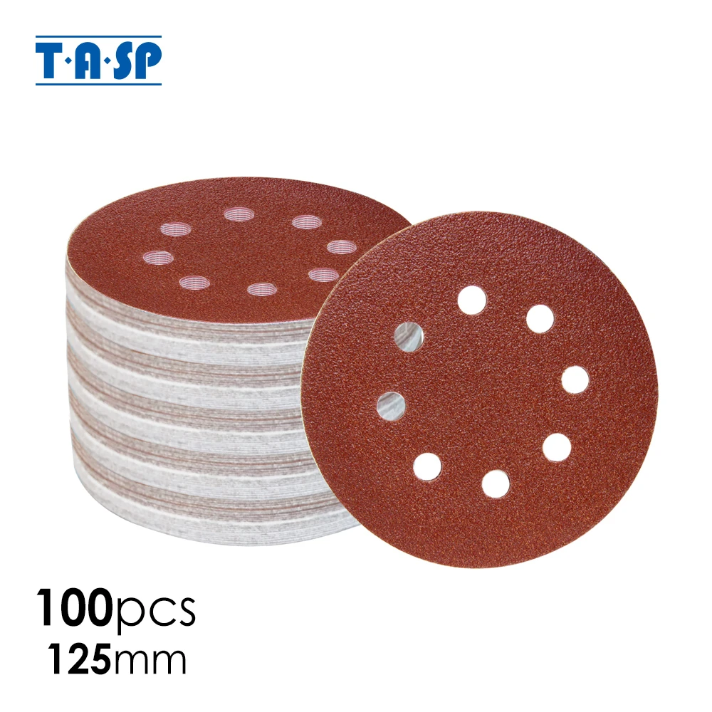 5in 125mm 6 hole Sandpaper Sanding Disc Rotary Hook Loop Sander 80 Grit 100pcs 5in 125mm 6 hole Sandpaper Sanding Disc Rotary Hook Loop Sander 80 Grit 100pcs