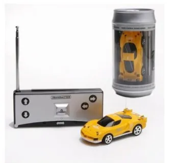 8 цветов горячие продажи 20 км/ч Кокс Может Мини RC автомобиль радио дистанционное управление маленькая Гоночная машина 4 частоты игрушки для детей Подарки RC модели - Цвет: Цвет: желтый