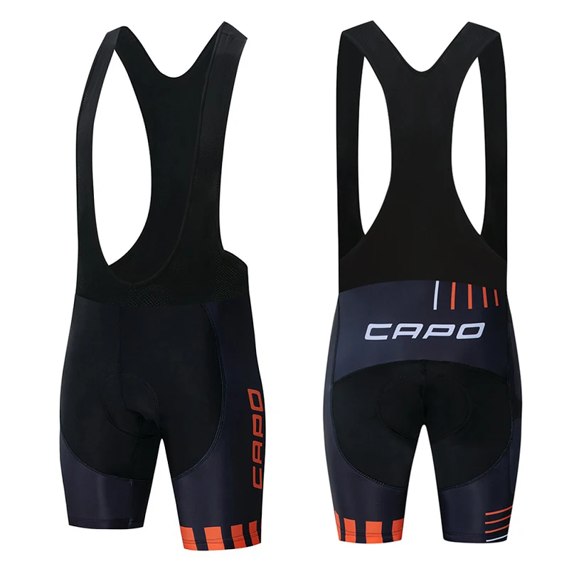 CAPO Pro Team Новые велосипедные 9D гелевые накладки нагрудник шорты MTB быстросохнущие дышащие мягкие спортивные велосипедная одежда из лайкры
