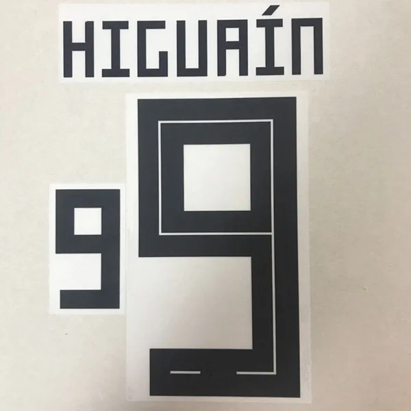 Аргентина MESSI DYBALA MASCHERANO KUN AGUERO DI MARIA HIGUAIN печать nameset футбольный номер штамповка патч значок