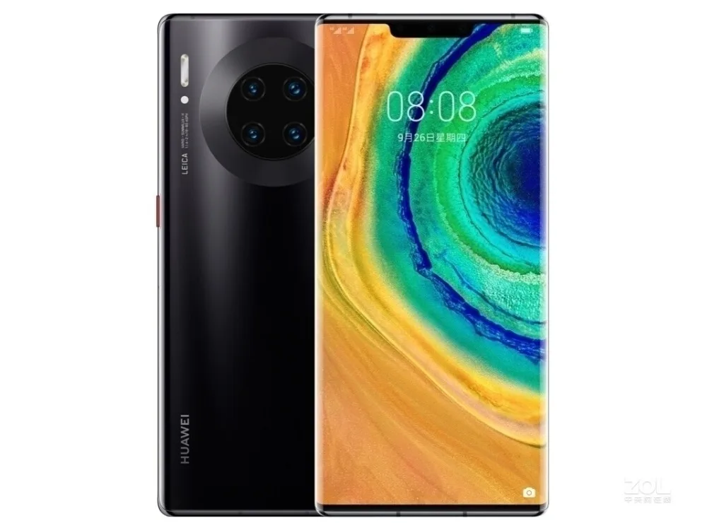 Смартфон huawei mate 30 Pro Kirin 990 Android 10,0 6,5" 2400x1176 8 ГБ ОЗУ 256 Гб ПЗУ 40 Мп+ 40 Мп+ 32 МП 40 Вт зарядка IP68