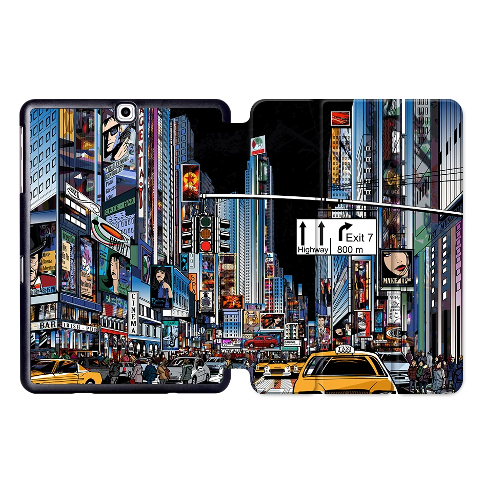 MTT чехол с граффити для samsung Galaxy Tab A 9,7 дюймов SM-T550 SM-T555 из искусственной кожи флип смарт-чехол для планшета funda SM-P550 SM-P555