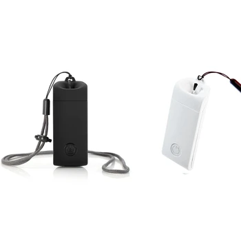 

2 Set Mini Air Purifier, Portable Wearable Personal Air Purifiers Remove Allergies Odors Dust,White & Black