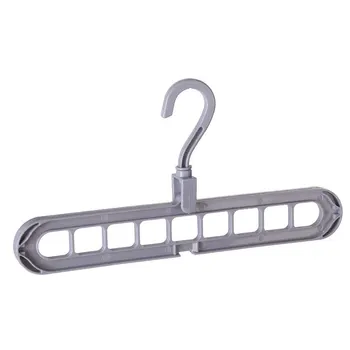 

Creative Thickening Design Multi-function Home Balcony Wardrobe Storage Rotating Non-slip Nine Hole Hanger Space Organizer