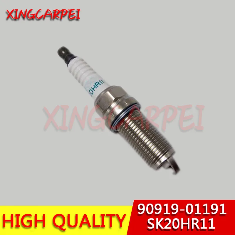 4 шт./лот 90919-01191 SK20HR11 иридиевая Свеча зажигания для Toyota Lexus LX57 Tacoma Tundra 9091901191 SK20HR 11