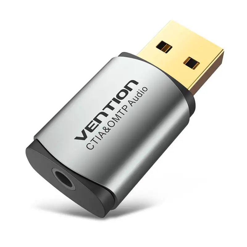 Vention USB звуковая карта Внешний аудио интерфейс саундкарта адаптер 3 5 мм для
