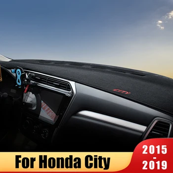 

Car Dashboard Avoid Light Pad Instrument Platform Desk Cover Mats Carpets For Honda City 2015 2016 2017 2018 2019 Accessories