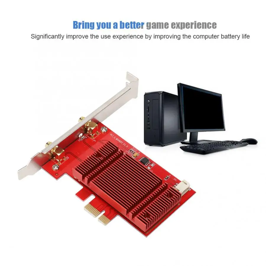 2400 Мбит/с PCI-E настольная NIC карта Bluetooth для Intel AX200 802.11ax WIFI6 с высоким коэффициентом усиления антенны Поддержка Google/хром OS/Linux