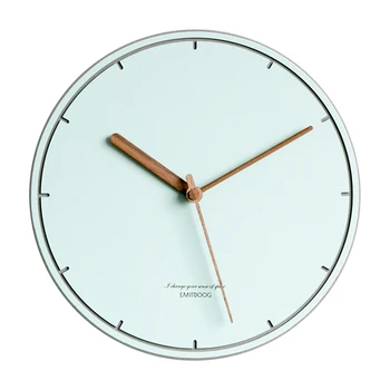 

Wood Nordic Wall Clock Modern Design Minimalist Electronic Wall Watches Mechanism Zegar Scienny Living Room Decoration AA60WC