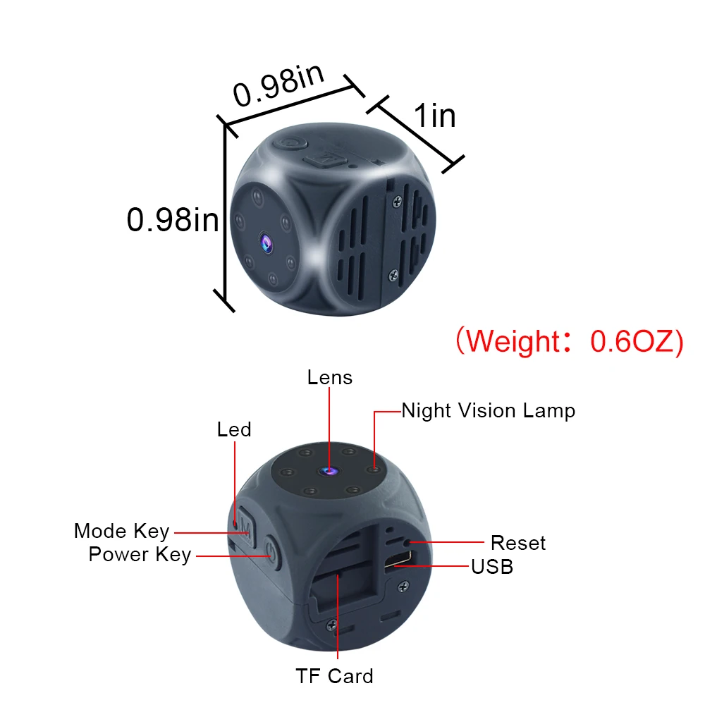 Мини камера JOZUZE MD21 HD 1080P сенсор ночное видение видеокамера видеорегистратор
