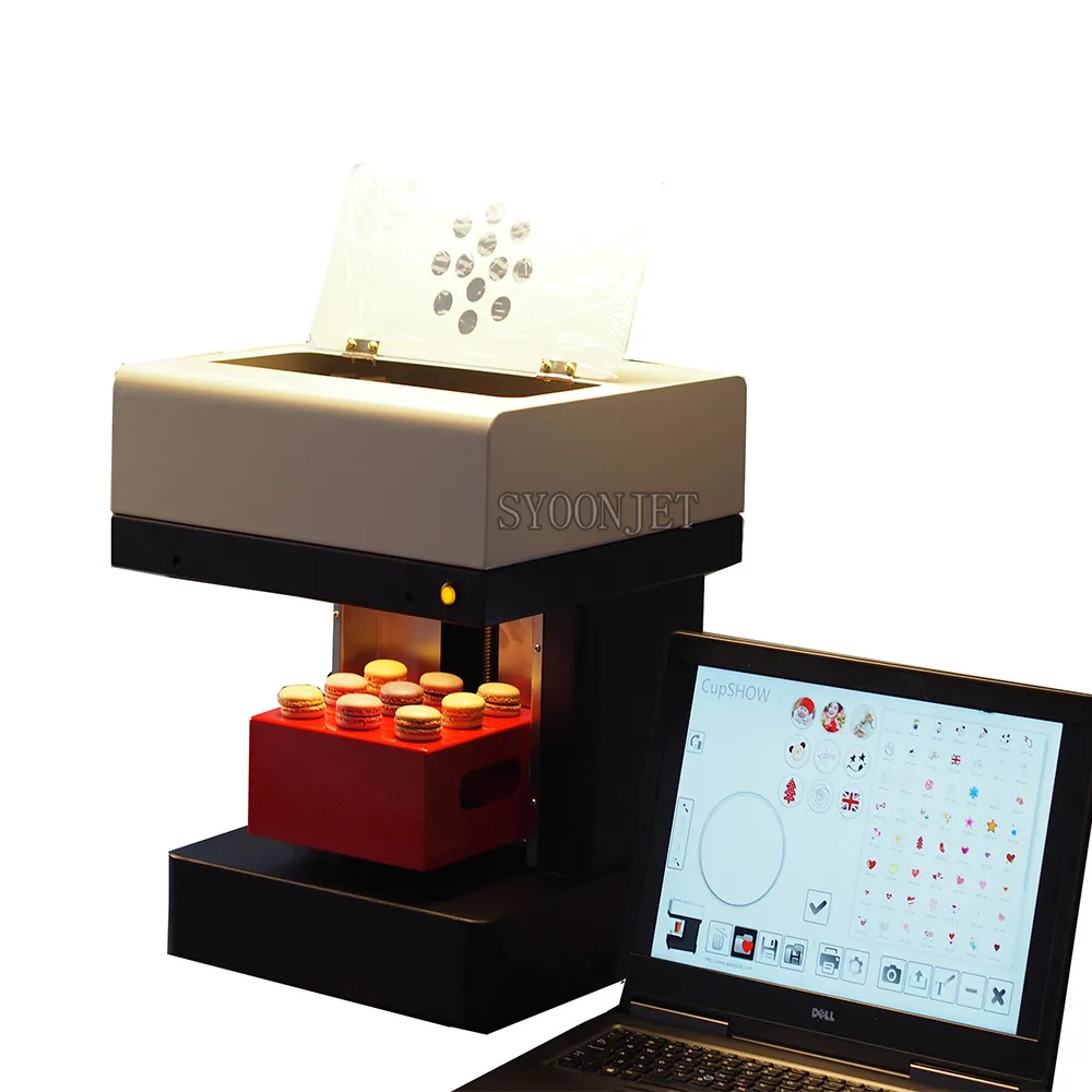 Автоматический 4 чашки Латте Торт селфи художественный пищевой принтер для латте Искусство Цветок кофе принтер с Wifi опционально с бесплатными съедобными чернилами
