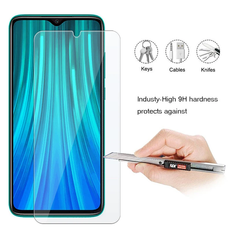 9H HD закаленное стекло для Xiaomi Redmi Note 8 8T 6 7 Pro 8A 7A 6A Защитная пленка экрана |