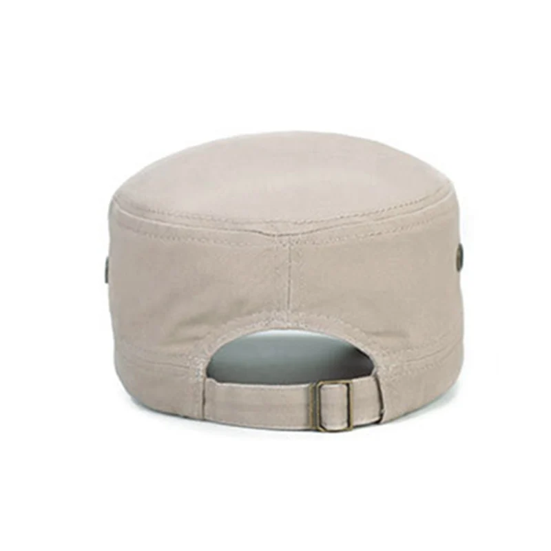 

Men Women Army Flat Visor Cap Hat Cotton Military Vintage Breathable For Outdoor SEC88
