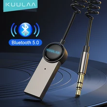 KUULAA odbiornik Bluetooth Adapter 3 5mm Jack Aux Audio kabel Bluetooth 5 0 odbiornik do głośnika telefon samochodowy muzyka Adapter bezprzewodowy tanie tanio CN (pochodzenie) Brak Podwójne KL-YP12 Bluetooth 5 0 receiver Aux adapter For speaker car For laptop phone tablet