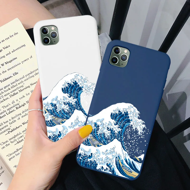 apple 13 pro max case Surfing Japan painting for iphone X XS MAX XR Big Wave of kanagawa Cover Soft case For iPhone 12 11 13 pro MAX 6 7 8 Plus SE2020 iphone 13 pro max wallet case iPhone 13 Pro Max
