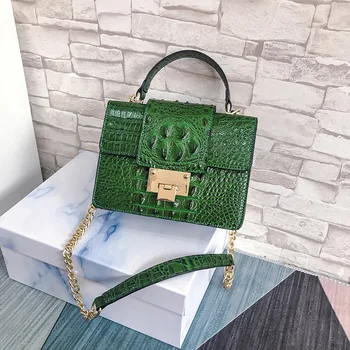 

Crossbody Bags For Women 2019 Pu Stone pattern bag Leather Handbags New Designer Ladies Shoulder Messenger Bag Crocodile pattern
