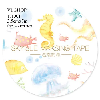 

Figures Special Ink masking tape scrapbooking Beautiful Scenery Diy Decorative Stickers decoration tape washitape 7