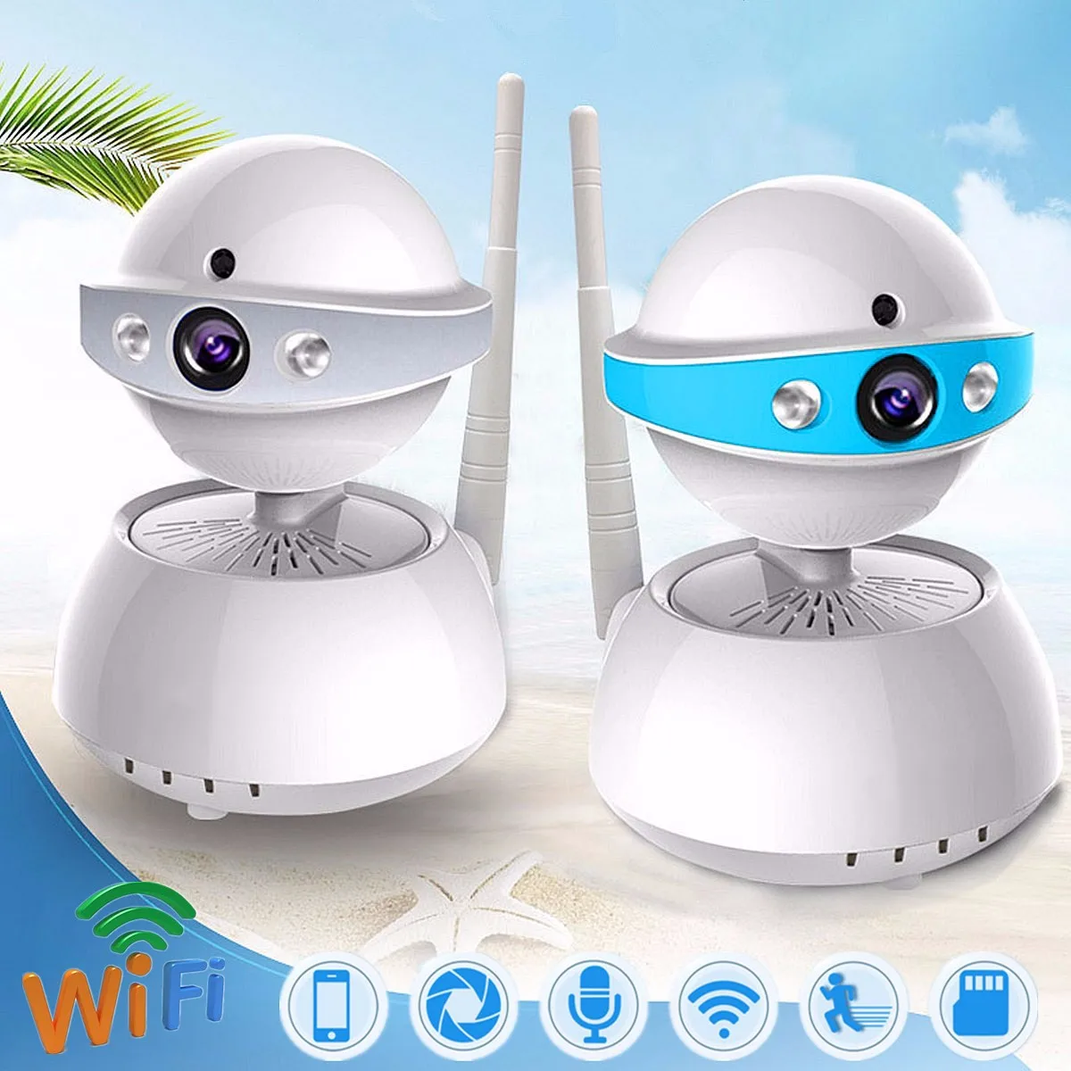 

HD Night Vision Network Surveillance Camera Can Rotate Micros Camera Automatic Alarm Home Wireless Monitoring Equipment