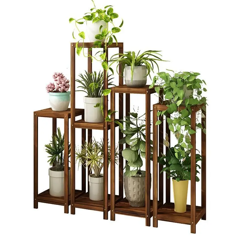 Многоразовые деревянные полки для растительных растений Estanteria Para Plantas Stojak Na Kwiaty