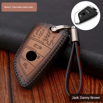 

For Bmw Key Case for Car Leather for Bmw-b 1 2 7 Series X1 X5 X6 X5M X6M F Smart Key Ring Cover Fob Keychain Holder Emblem Bag