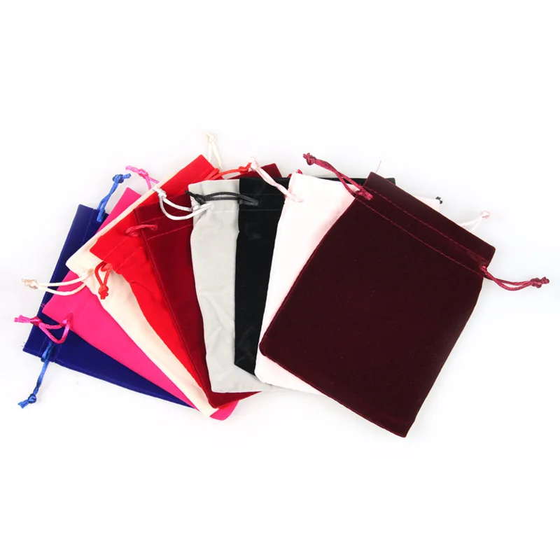 

Fleece Jewelery Bag Drawstring Top Drawstring Crafts Buddhist Prayer Bead Bracelets Jade Jewelry Storage